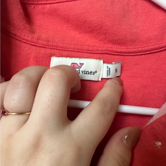 Pink Fleece Vineyard Vines Pullover - Picture 3 of 6